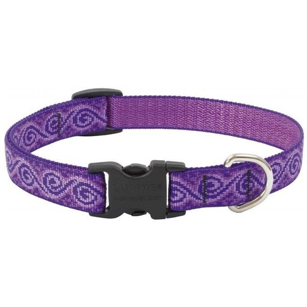 Lupine Lupine Inc .75in. X 12in.-20in. Adjustable Jelly Roll Design Dog Collar  96902 96902